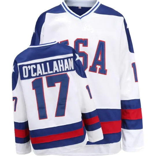 Discover Ice Hockey Jersey Polyester 1980 USA Olympic Team Numbers