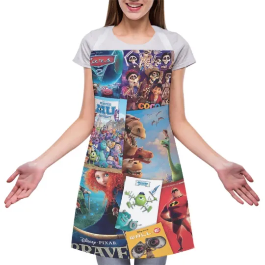 Discover Disney Pixar's Collage Kitchen Aprons
