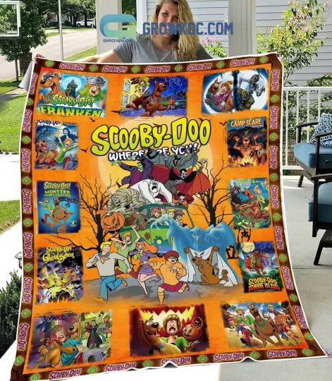 Scooby Doo Where Are You Halloween Fleece Blanket
