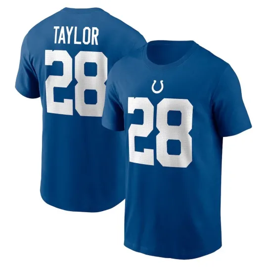 Discover Jonathan Taylor #28 Indianapolis Name and Number - Royal, Size S to 5XL