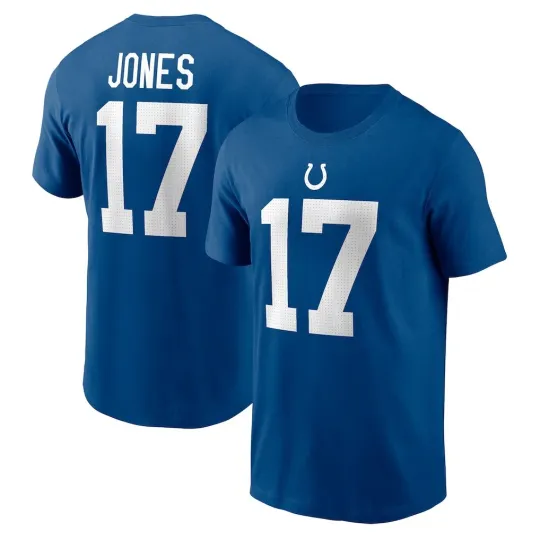Discover Daniel Jones #17 Indianapolis Name and Number - Royal, Size S to 5XL