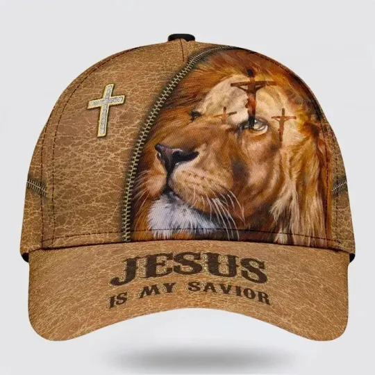 Discover The Lion Jesus Is My Savior Of Jesus Classic Hat All Over Print Christian Hats