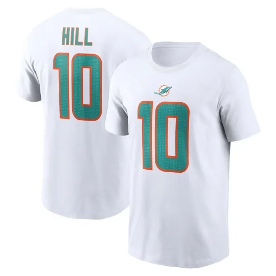 Discover Tyreek Hill #10 Miami Name and Number - Black, Size S to 5XL