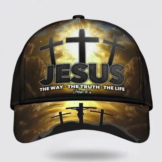 Discover Jesus Way Truth Life Classic Hat All Over Print Christian Hats for Men and Women