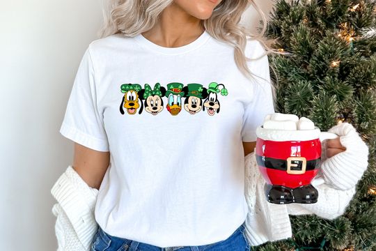 Discover Lucky Mickey and Friends Shirt, Mickey St Patricks Day Shirt, Lucky Shirt, St Patricks Day Shirt, Cute St Pattys Shirt