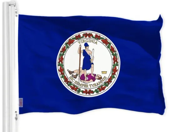 Discover Virginia State Flag Indoor Outdoor Decor Vibrant Colors