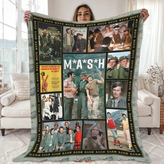 Discover Vintage MASH TV Show Blanket, Mash Movie Fleece Blanket