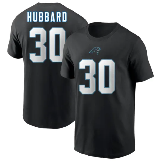 Discover Chuba Hubbard #30 Carolina Football Name and Number - Black, Size S to 5XL