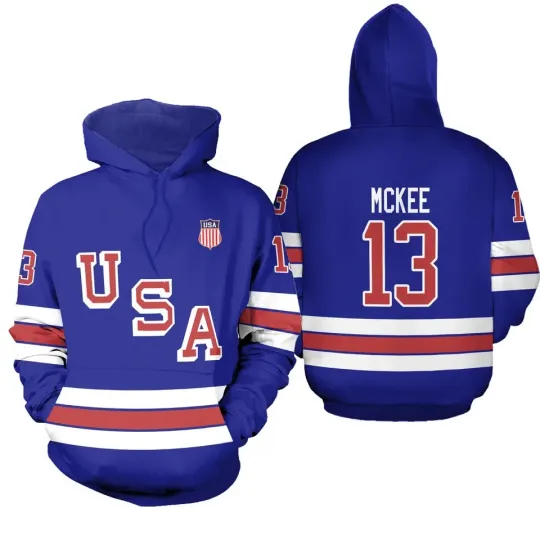 Team USA Hockeey Olympicc 2026 Milano Cortina 3D Hoodie