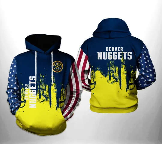 Discover Denver Team Nuggetss 3D Hoodie , Unisex Adults