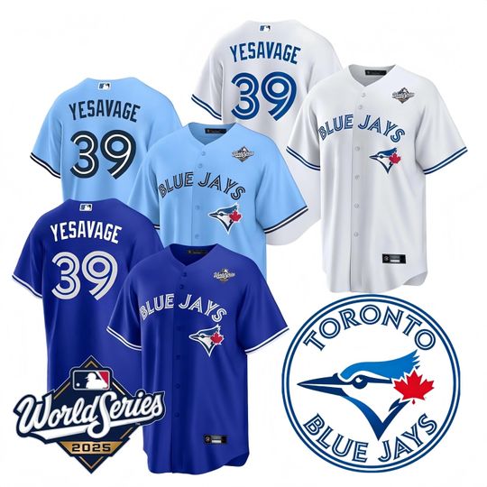Discover Personalized Toronto Blue Jays Jersey, Custom Name & Number, Embroidered #39Trey Yesavage  Gift
