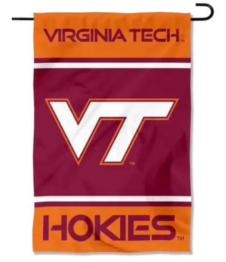 Discover Virginia Tech Hokies Garden Flag Double Sided Decoration