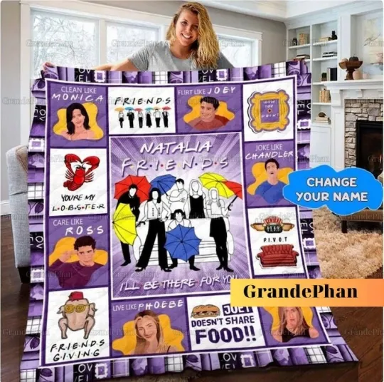Discover Friends Tv Series Quilt, Personalized Friends Tv Show Quilt, Modern Quilt