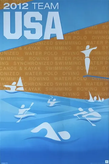 Discover 2012 Team USA Olympic Poster 24 x 36