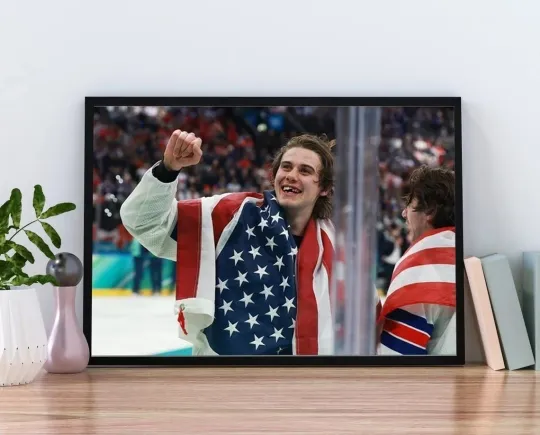 Jack Hughes USA Hockey 2026 Winter Olympics Gold Medal