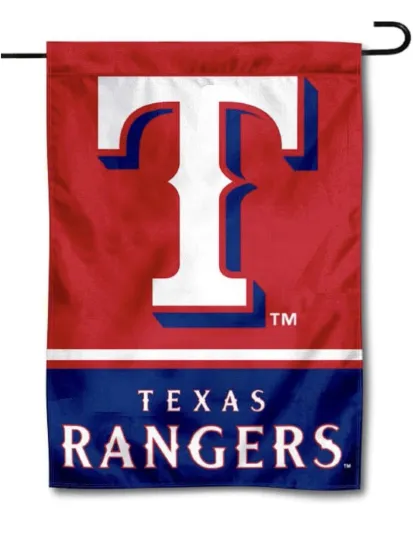 Discover MLB Texas Rangers Garden Flag Double Sided MLB Rangers Premium Yard Flag