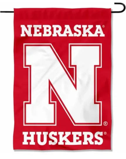 Nebraska Huskers Garden Flag Cornhuskers Yard Banner Outdoor Decor