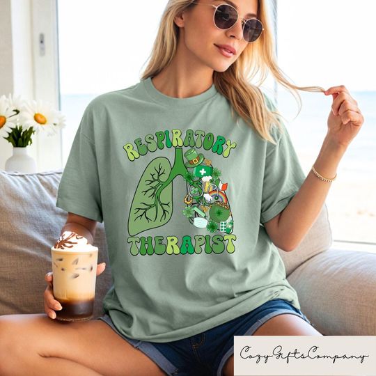 Discover Respiratory Therapist St Patrick's T-shirt, Registered Respiratory Therapist Gift