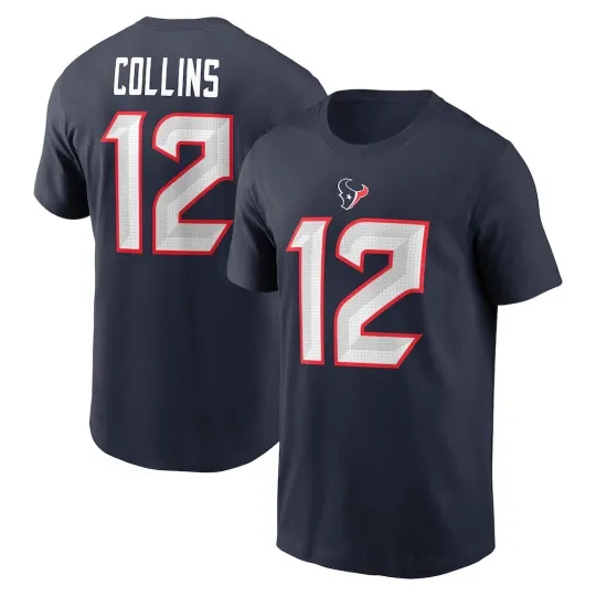 Discover Nico Collins #12 Houston Football Name and Number - Size S to 5XL