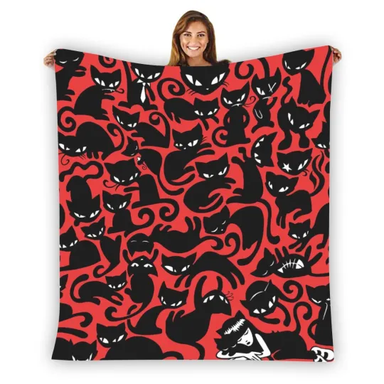 Discover Emily The Strange Warm Single-Side Printing Flannel Fleece Blanket