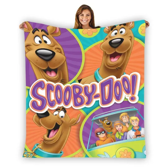 Discover Scoob Scooby Doo Soft Warm Single-Side Printing Flannel Fleece Blanket