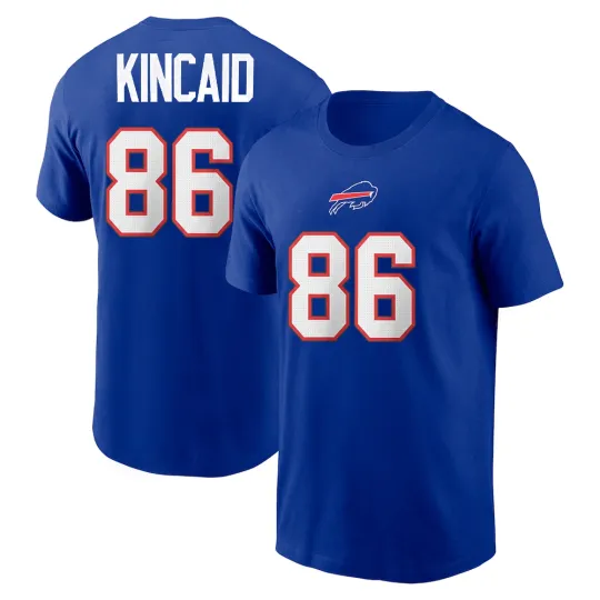 Discover Dalton Kincaid #86 Buffalo Bills Name and Number - Size S to 5XL