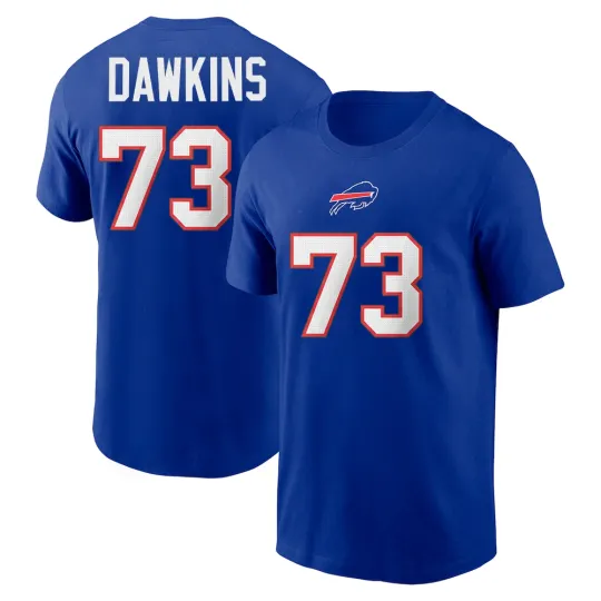 Discover Dion Dawkins #73 Buffalo Bills Name and Number - Size S to 5XL
