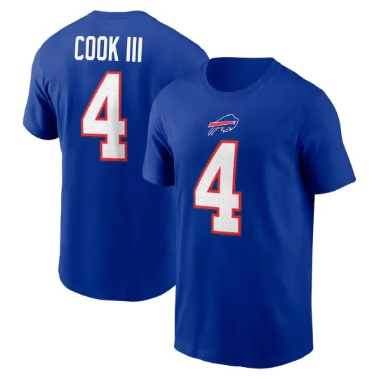 Discover James Cook #4 Buffalo Football Name and Number - Size S to 5XL