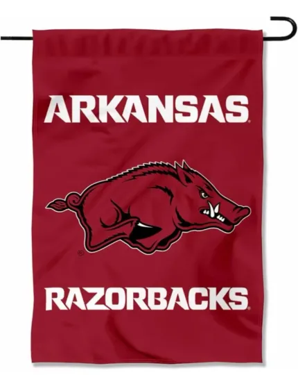 Discover Arkansas Razorbacks Garden Flag