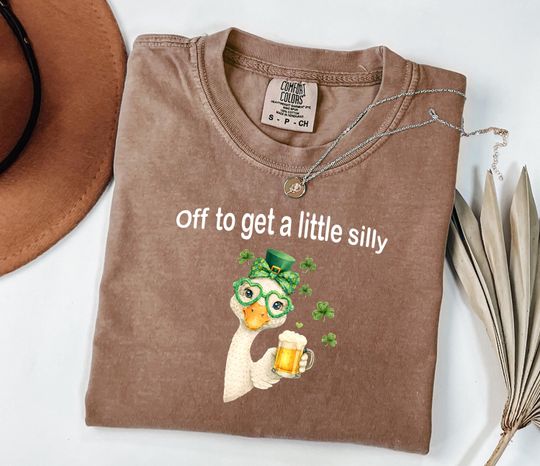 Discover Comfort Colors St Patrick's Day Shirt, St Paddy's Day Goose Tshirt, Funny Irish St Patty's Day Tee