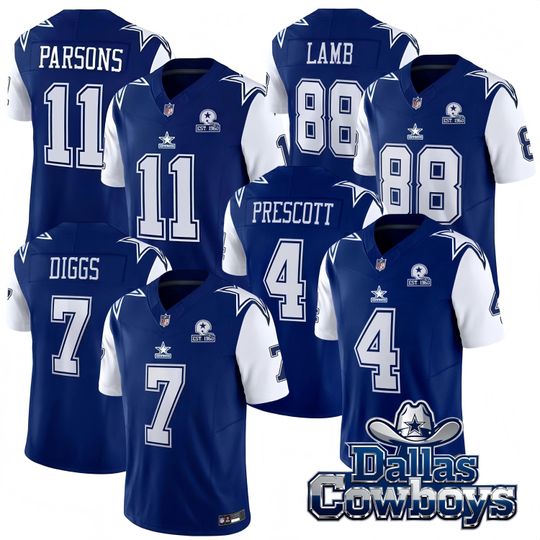 Discover Personalized Jersey, Custom Name & Number, Embroidered Cowboys 1960th commemorate Limited All Stitched Jersey  Gift