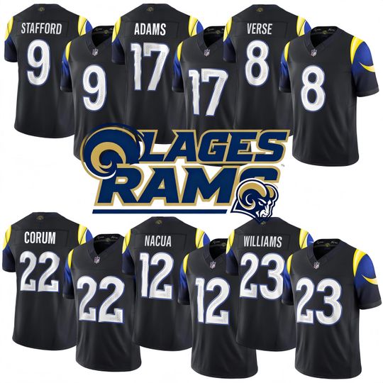 Discover Personalized Jersey, Custom Name & Number, Embroidered Rams  Midnight Blue 2025 Rivalries Collection Limited Jersey Gift