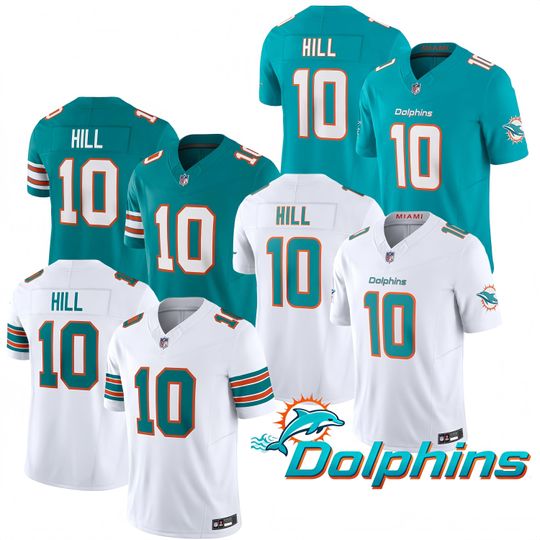 Discover Personalized Miami Dolphins Jersey, Custom Name & Number, Embroidered  #10 Tyreek Hill  Limited Player Jersey Gift
