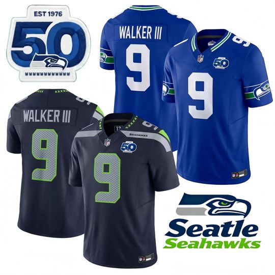 Discover Personalized Seahawks  Jersey, Custom Name & Number, Embroidered Sports Super Bowl LX Patch  Gift
