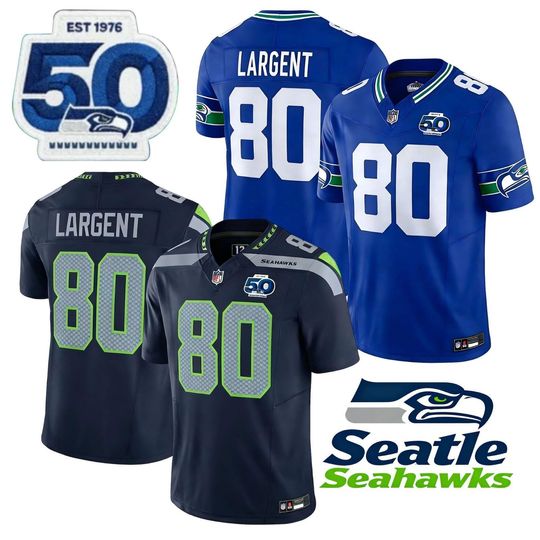 Personalized Seahawks  Jersey, Custom Name & Number, Sports Super Bowl LX Patch  Gift