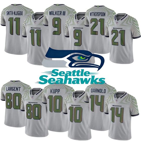 Personalized Seahawks  Jersey, Custom Name & Number, Sports Super Bowl LX Patch  Gift