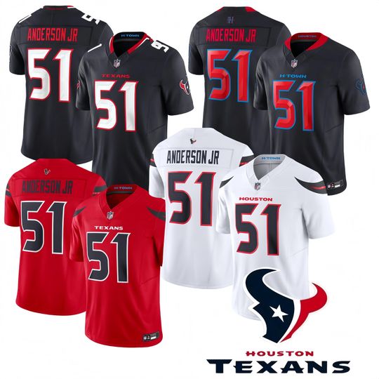 Discover Personalized Houston Texans Jersey, Custom Name & Number, Embroidered   #51 Will Anderson Jr. Limited Player Jersey All Stitched  Gift