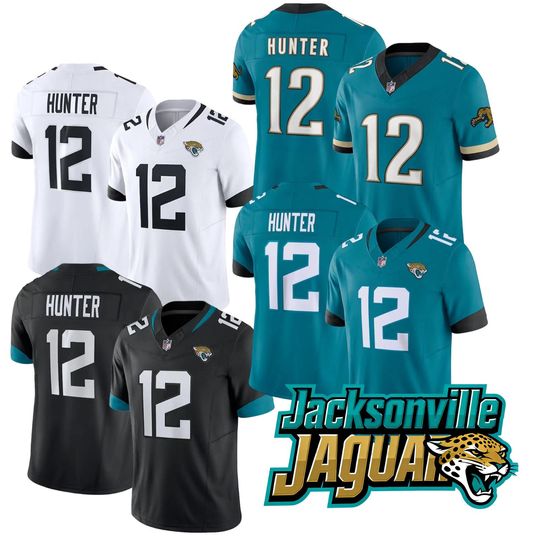 Discover Personalized Jacksonville Jaguars Jersey, Custom Name & Number, Embroidered  #12 Travis Hunter Limited Player Jersey All Stitched  Gift