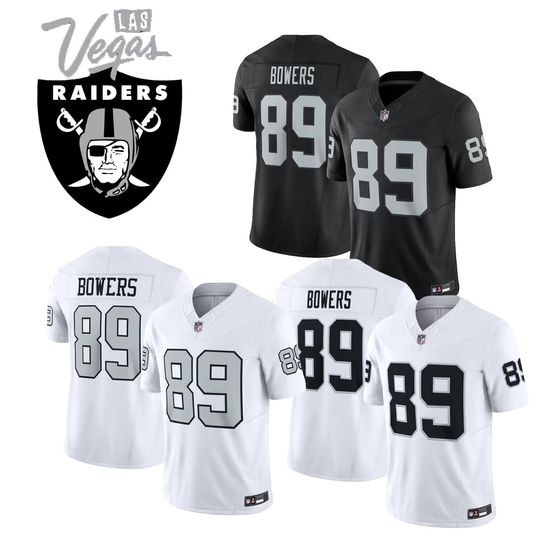 Personalized Raiders Jersey, Custom Name & Number, #89 Brock Bowers Limited Player Jersey