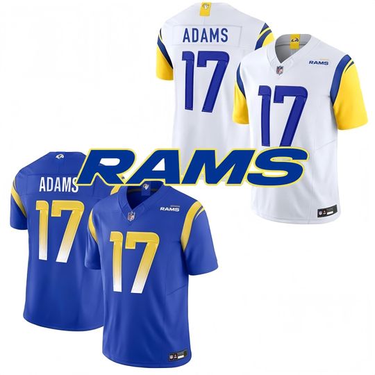 Personalized Los Angeles Rams Jersey, Custom Name & Number, #17 Davante Adams Limited Player Jersey