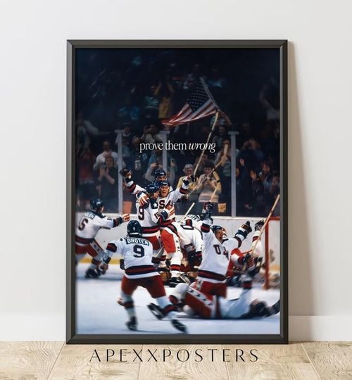 Discover 1980 USA Olympic Gold Medal Hockey Team Poster  Miracle on Ice Art (Digital Download)