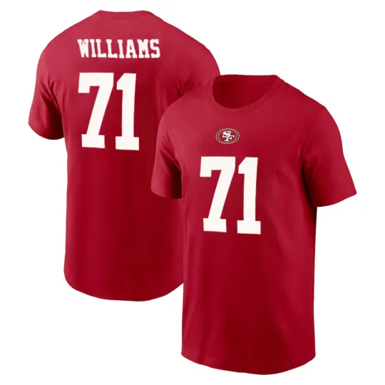 Discover Trent Williams #71 San Francisco 49ers Name and Number - Size S to 5XL