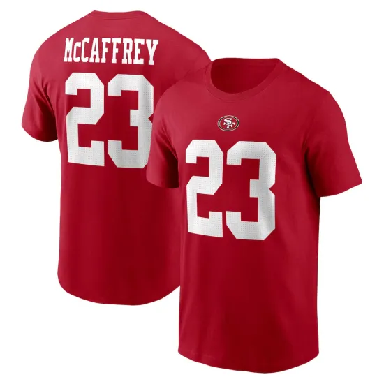 Discover Christian McCaffrey #23 San Francisco 49ers Name and Number - Size S to 5XL
