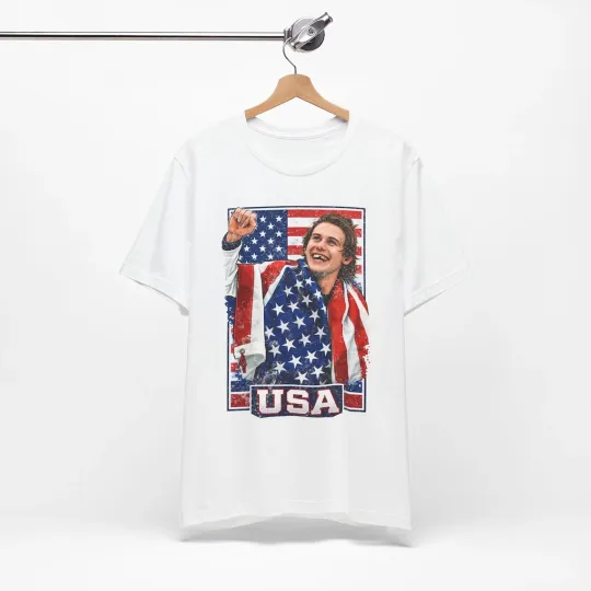 USA Hockey Patriotic Fan T-Shirt – American Pride Olympics Tee