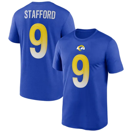 Matthew Stafford #9 Los Angeles Football Name and Number - Size S to 5XL