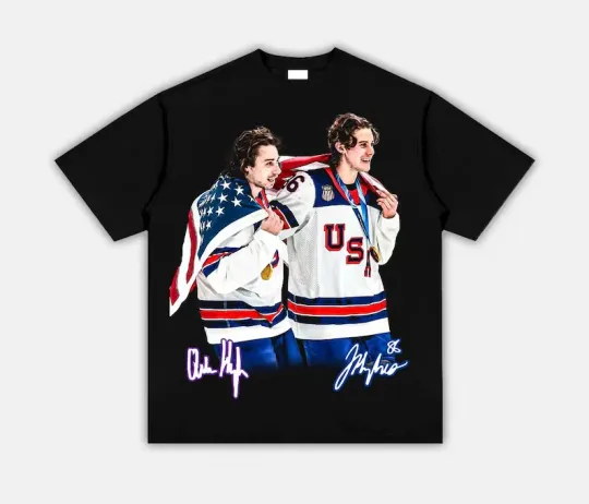Discover USA Gold Medal Hockey Champion Jack Hughes Quinn Hughes Shirt, Hughes Brothers H