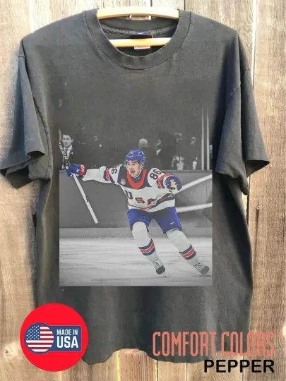 Discover Jack Hughes Hockey USA Team Vintage Bootleg 90s Shirt