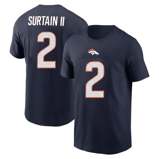 Discover Pat Surtain II #2 Denver Football Name and Number - Size S to 5XL