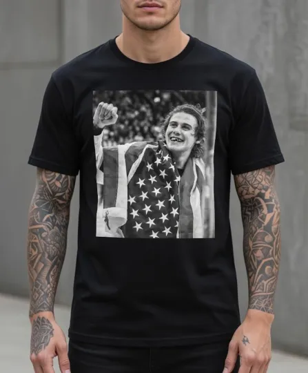 Discover USA Olympic Gold Medal Hockey Jack Hughes T-Shirt
