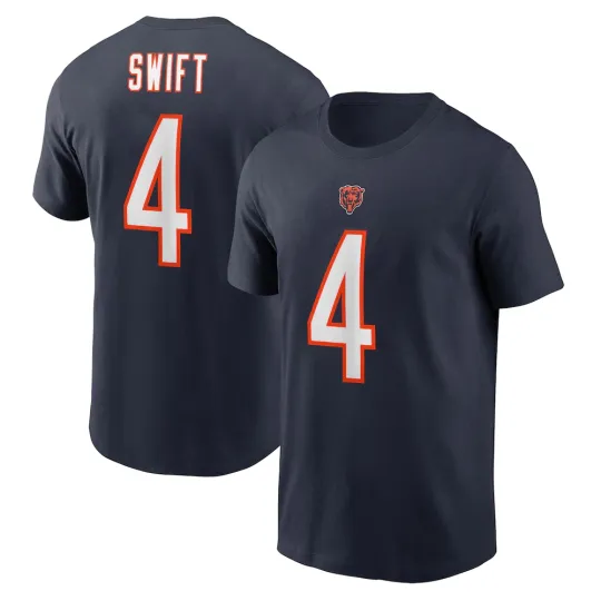 Discover D'Andre Swift #4 Chicago Football Name and Number - Size S to 5XL